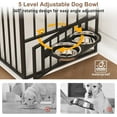 thumbnail image 5 of ChVans 86.6" Dog Crate Furniture TV Stand for Large Breed Dogs, Wooden Kennel with Dual rooms, Dog Bowl, 2 Drawers &  Cabinet for Medium-Large Dogs, 5 of 7