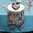 thumbnail image 4 of WYYP Tiger Cloth Napkins Polyester Gift Reusable Machine Washable Fabric for Events 6 PCS, 4 of 7
