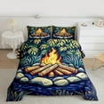 thumbnail image 2 of Feelyou Jungle Adventure Child Bedding Comforter Set, Rustic Farmhouse Twin Comforter Sets, Mystic Camping Lover Reversible Bedding Set, Microfiber Bedroom Decor, 2 Pieces, 2 of 8