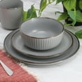 thumbnail image 7 of Elama Leo 16 Piece Stoneware Dinnerware Set In Light Gray, 7 of 7