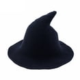 thumbnail image 1 of Aunavey Women's Witch Kinitted-Wool Hats for Halloween Party Masquerade Cosplay Costume Accessory and Daily, 1 of 5