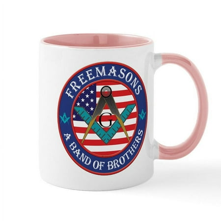 

CafePress - Freemasons. A Band Of Brothers Mug - 11 oz Ceramic Mug - Novelty Coffee Tea Cup