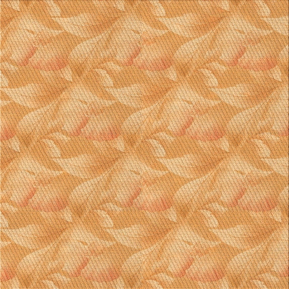 Ahgly Company Indoor Square Patterned Neon Orange Area Rugs, 6' Square