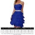 thumbnail image 2 of Vestidos Cortos Vestido ajustado Mujer Mini vestido sin mangas Vintage Tassel Clubwear (Azul M) Ygjytge para Mujer Azul T XL, 2 of 6