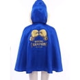thumbnail image 7 of Haitryli Kids Boys Boxing Training Outfit Open Front Cloak With Print Shorts Kickboxing Competition Blue Gold Black 6, 7 of 7