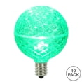 thumbnail image 2 of Vickerman G50 LED Green Replacement Bulb, E12/C7 Nickel Base .38W, 10 Bulbs per Pack, 2 of 2