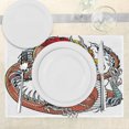 thumbnail image 3 of Ambesonne Dragon Place Mats Set of 4, Chinese Zodiac Signs, Standard Size, Multicolor, 3 of 6