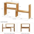 thumbnail image 6 of Small Table Top Plant Shelf,3 Tiered Windowsill Wood Plant Stand Indoor,Narrow Space Succulent Pot Stand Flower Rack for Bay Window Ledge (Wood Oil Coating), 6 of 7