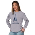 thumbnail image 3 of Classic US Space Force Military Logo Long Sleeve TShirt Men Women Brisco Brands S, 3 of 6