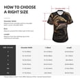 thumbnail image 4 of Honeii Vintage Metal Dragon Print Women's Classic V-Neck T-Shirt,Womens Fashion Tops,Stylish Everyday Top for Women, Casual Summer Spring Outfits Clothes-XX-Large, 4 of 5