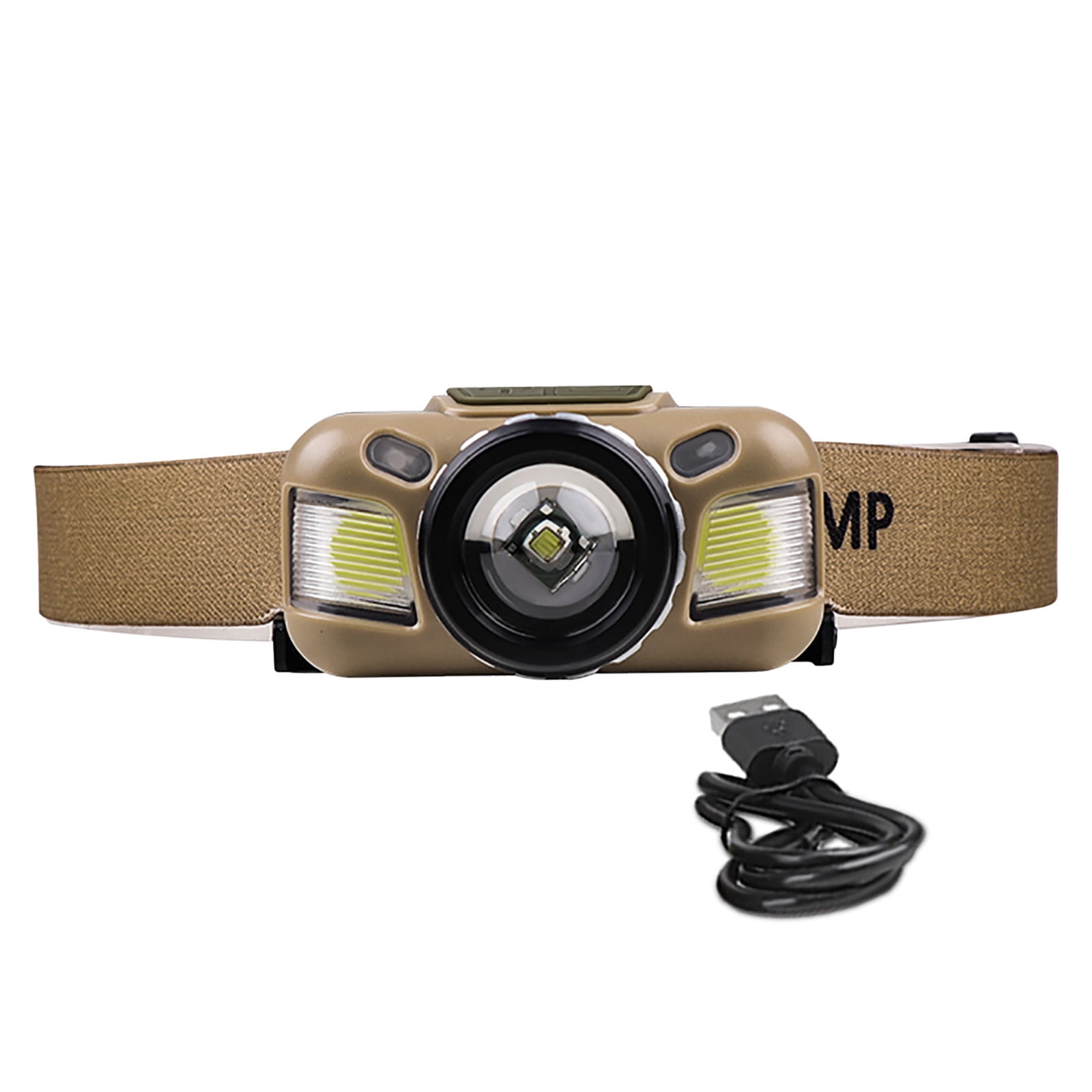 Headlamp Flashlight,Ultra-Light Bright LED Rechargeable Headlight with White Red Light,2-Pack Waterproof Motion Sensor Head Lamp,4 Mode for Outdoor Camping Running Hiking Fishing