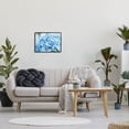 thumbnail image 2 of Blue Hydrangea Blossom Leaves Botanical & Floral Graphic Art Black Framed Art Print Wall Art, 2 of 7