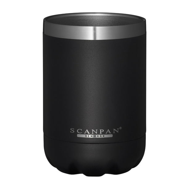 Vaso Scanpan TO GO 350 ml, acero inoxidable 18/8, negro