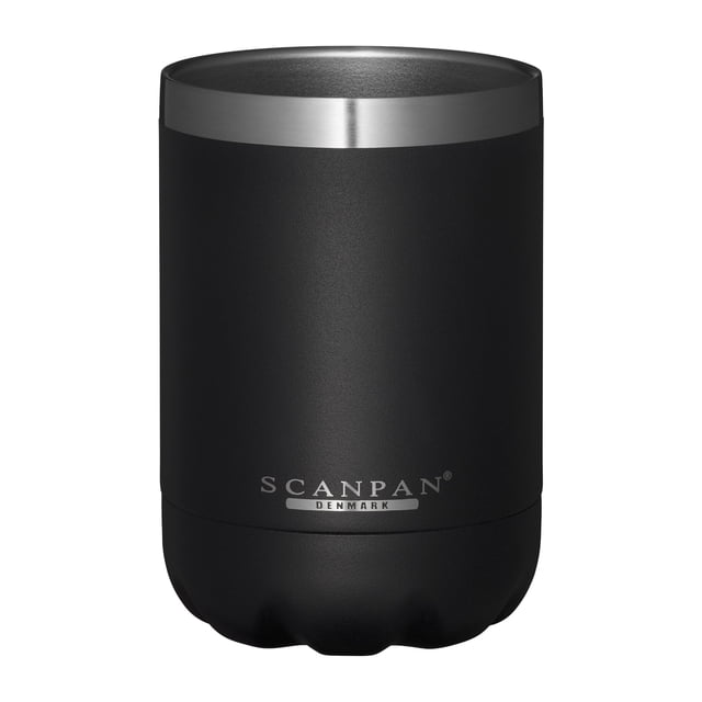 Vaso Scanpan TO GO 350 ml, acero inoxidable 18/8, negro