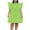 Green, variant on asdoklhq Maxi Dress Womens Solid Color Court Style Loose Flounce Dress Pink 2X