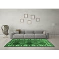 thumbnail image 3 of Ahgly Company Indoor Square Oriental Emerald Green Industrial Area Rugs, 8' Square, 3 of 4