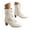White, variant on Women's Victorian Ankle Boots Lace up 70s Dressy Buckle Strap Gith Booties Retro Oxford Shoes