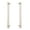 Satin Nickel, variant on Sure-Loc Barn-Md2 14" Back To Back Sliding Barn Door Pull - Black