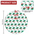 thumbnail image 2 of 30 Inch Christmas Tree Skirt – Velvet Plush Tree Mat, Soft Thickened Polyester with Red Ties, Single-Sided Printing, Available in 30in/36in/48in, Perfect for Holiday Xmas Tree Decoration, 2 of 7