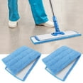 thumbnail image 1 of 2Pcs 18in Flat Mop Cloth Bonded Fiber Mop Dual Use Mopping Pad with High Water Absorption, 1 of 14