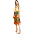 thumbnail image 3 of Sakkas Palm Tree Tie Dye Caftan Dress / Cover Up - Blush - One Size, 3 of 5