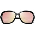 thumbnail image 3 of FEISEDY Polarized Women Square Sunglasses Sparkling Composite Shiny Frame B2289, 3 of 7