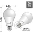 thumbnail image 5 of Motion Sensor Light Bulb- 2 Pack, AmeriTop 10W(60W Equivalent) 806lm Motion Activated Dusk to Dawn Security LED Bulb; UL Listed, A19, E26, Auto On/Off Indoor Outdoor Lighting (5000K Daylight), 5 of 7