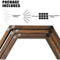 thumbnail image 5 of Hexagon Floating Shelves Set of 6 Honeycomb Shelves for Wall, Brown, 5 of 7