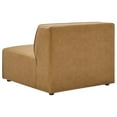 thumbnail image 4 of Sectional Sofa Set, Faux Vegan Leather, Tan, Modern Contemporary Urban Design, Living Lounge Room Hotel Lobby Hospitality, 4 of 10