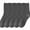 Dark Gray, variant on Babcutegg Mens Crew Socks 5 Pairs Cotton Comfy Breathable Knit Fall Winter Mid Calf Socks Black Size Free Size