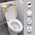 thumbnail image 3 of HELLHERO Toilet Seat Lid Cover Set 2 Piece Set Washable and Reusable Adjustable Toilet Lid Seat Cover Set Soft, West Highland Terriers Daisies, 3 of 7