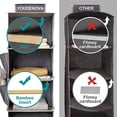 thumbnail image 2 of YOUDENOVA Hanging Closet Organizer, 6-Shelf Cloth Hanging Storage with Side Pockets,Grey, 2 of 2