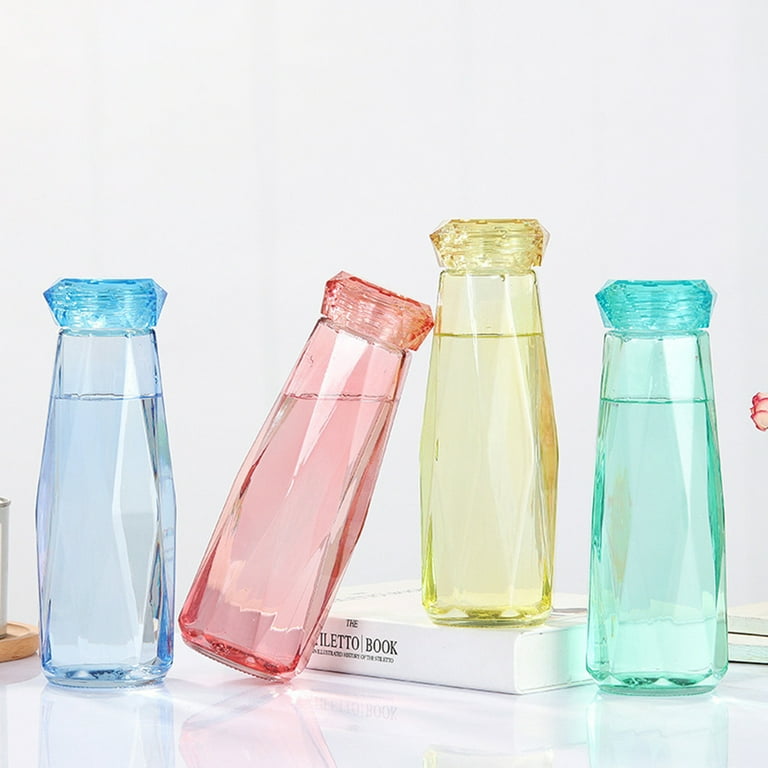 Travelwant 420ML Glass Water Bottles, Glass Juicing Bottles Jars
