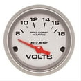 thumbnail image 4 of Auto Meter 200756-33 - Marine 2.06" Silver In-Dash Mount Voltmeter Gauge, 4 of 4