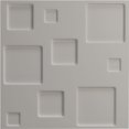 thumbnail image 5 of Ekena Millwork 19 5/8"W x 19 5/8"H Devon EnduraWall Decorative 3D Wall Panel, Universal Metallic Carbon Mist (12-Pack for 32.04 Sq. Ft.), 5 of 6