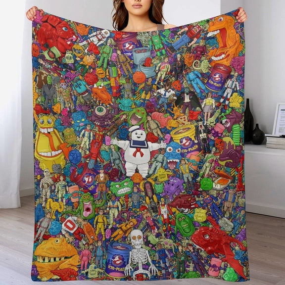 Blanket Super Soft Cozy Warm Plush Throw Blanket for Boys Girls Kids, Lightweight Fuzzy Flannel Blankets for Couch Sofa Bed Travel Camping Gifts 50"x40"
