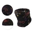 thumbnail image 5 of Unique Bargains 1 Pc Neck Gaiter Soft Flower Face Cover Black, 5 of 6