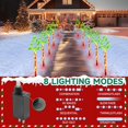 thumbnail image 5 of Outdoor Christmas Decorations Lights, 5 in 1 Candy Cane Christmas Tree Lights with 8 Modes, Christmas Pathway Lights Outdoor Waterproof, LED Christmas Outdoor Lights for Yard Path Garden Decor, 5 of 7