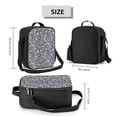 thumbnail image 2 of Disketp Daisies Flowers Bolsa Térmica Estampada para Almuerzo, Lonchera para Hombres y Mujeres Adultos, 2 of 7