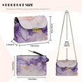 thumbnail image 6 of TSOVTHRID Purple Marble Texture Print Crossbody Bags for Women Crossbody Purse PU Leather Handbags Shoulder Bag Minimalist Cell Phone Purse with Chain Strap, 6 of 7