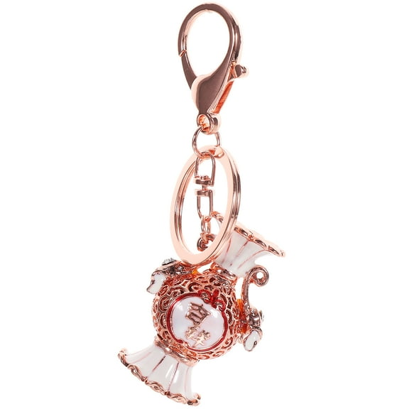 MOKKHNB Keychain Decoration Golden Vase Shape 1Pcs 4.13X1.38X0.39in