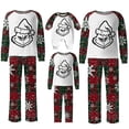 thumbnail image 1 of Pijamas navideños a juego Grinch - TKing Fashion 2024 Nuevos conjuntos de pijamas navideños familiares a juego Grinch, pijamas navideños navideños para parejas, adultos y niños, 6 Meses, 1 of 4