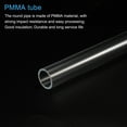 thumbnail image 4 of Acrylic Pipe Clear Rigid Round Tube 16mm ID 20mm OD 10" for Lamps and Lanterns, Water Cooling System 2pcs, 4 of 6