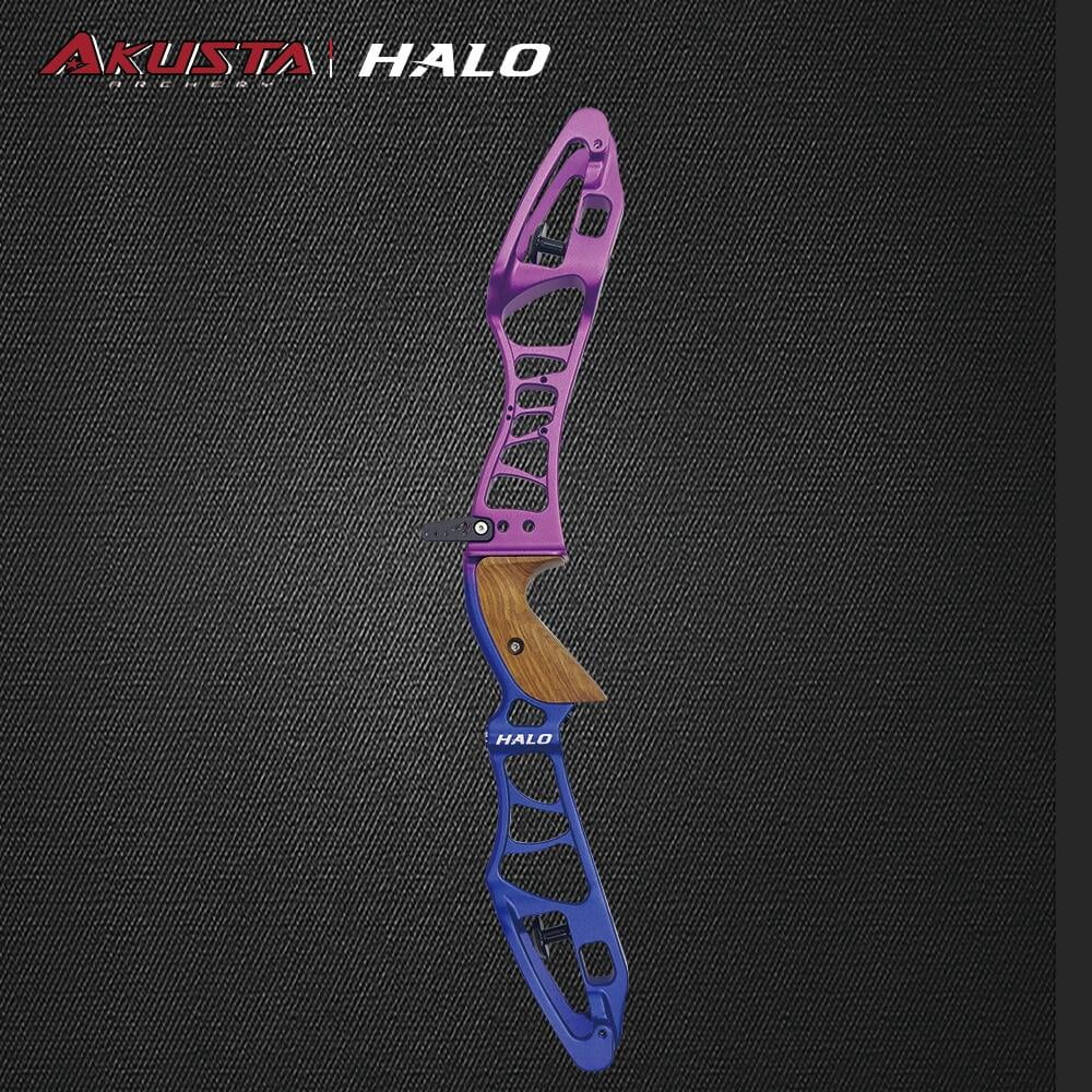 Akusta Halo Series 21 inch 23 inch ILF Riser Archery Recurve Bow Handle for Aluminum Alloy CNC Right Hand