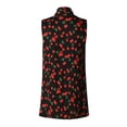 thumbnail image 4 of Made by Olivia Women's Lightweight Sleeveless Draped Floral Print Open Front Cardigan Vest, 4 of 4