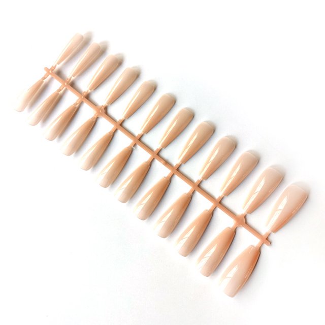 Qarigey Uñas postizas largas cortas de mano Multicolor uñas postizas manicura a la moda a juego pequeñas puntas de manos de cubierta Juegos de manicura Amarillo claro