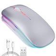 thumbnail image 1 of Mouse Inalámbrico Uplayteck LED Bluetooth Recargable Silencioso, 1 of 7