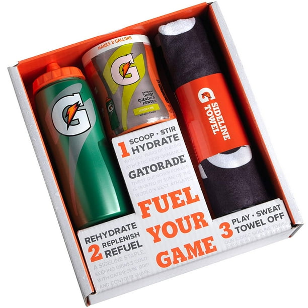 Gatorade Gift Set with Squeeze Bottle, Sport Towel, and Thirst Quencher