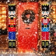 thumbnail image 4 of De Pancartas De Navidad Soldado Cascanueces Coplas De Navidad Porche De Navidad Decoración De Puerta De Navidad 180X30Cm 1 Par Serendint HA037868-00, 4 of 6