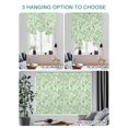 thumbnail image 4 of Green Flowers Tie Up Curtains for Windows 63 Inch Length Balloon Curtains Kitchen Adjustable Balloon Window Shade Rustic Botanical Floral Leaves Plants Tie Up Valance Bathroom Curtain Window 42"x63", 4 of 6